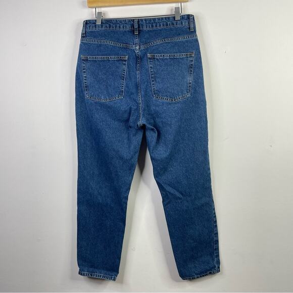 We The Free People High Waist Ankle Cropped Cotton Denim Mom jeans womens 31 - Picture 9 of 15